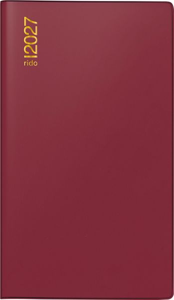 Produktbild: rido/id&eacute; 7040302297 Taschenkalender Mod. TM 12 2027 A6, Kunststoff, bordeaux