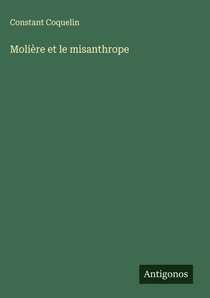 Produktbild: Moli&egrave;re et le misanthrope