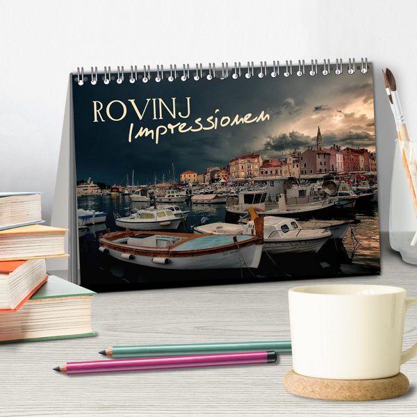 Produktbild: Rovinj Impressionen (Tischkalender 2026 DIN A5 quer), CALVENDO Monatskalender