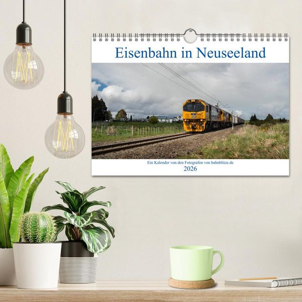 Produktbild: Eisenbahn in Neuseeland (Wandkalender 2026 DIN A4 quer), CALVENDO Monatskalender