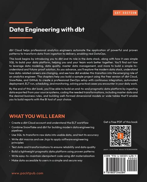 Produktbild: Data Engineering with dbt