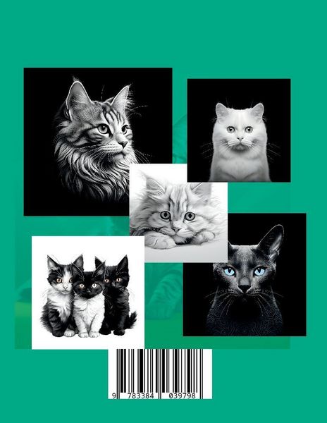 Produktbild: Malbuch Katze &bdquo;Fotorealistisch&ldquo;.