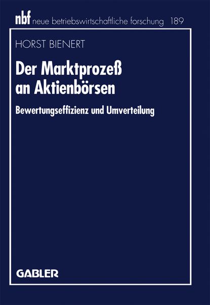 Produktbild: Der Marktproze&szlig; an Aktienb&ouml;rsen