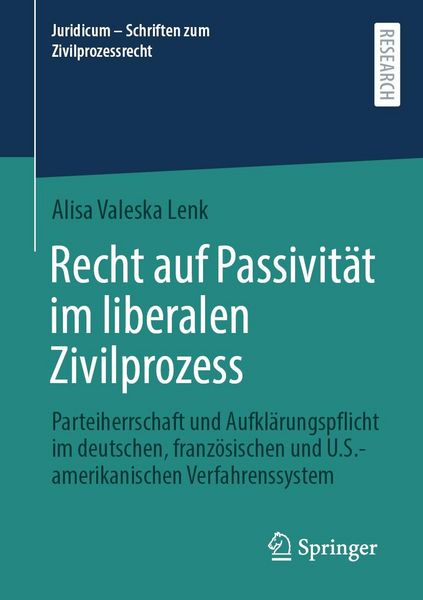 Produktbild: Recht auf Passivit&auml;t im liberalen Zivilprozess