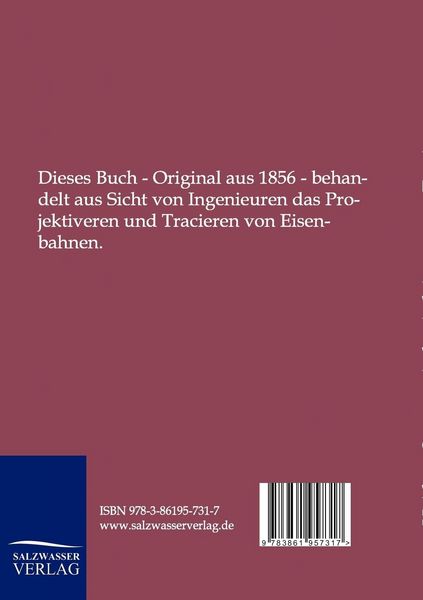 Produktbild: Systematische Anleitung zum Traciren und Project-Verfassen der Eisenbahnen
