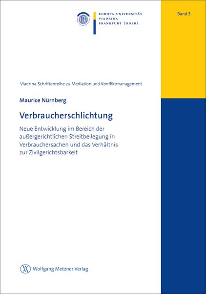 Produktbild: Verbraucherschlichtung
