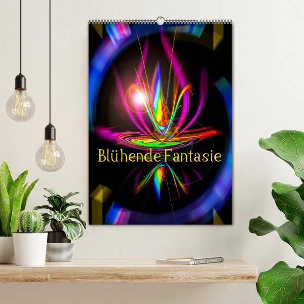 Produktbild: Bl&uuml;hende Fantasie - Digitalkunst (Wandkalender 2026 DIN A2 hoch), CALVENDO Monatskalender