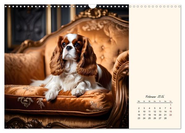 Produktbild: Goldige Kavalier King Charles Spaniels (Wandkalender 2026 DIN A3 quer), CALVENDO Monatskalender