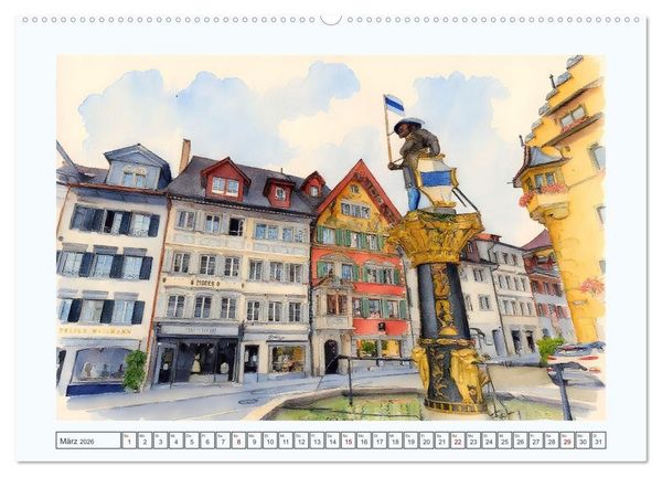 Produktbild: Traumreise durch die Schweiz (hochwertiger Premium Wandkalender 2026 DIN A2 quer), Kunstdruck in Hochglanz