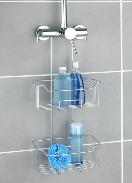 Produktbild: Thermostat-Dusch-Caddy Mod. Milo Edelstahl, 2 Etagen, Edelstahl rostfrei