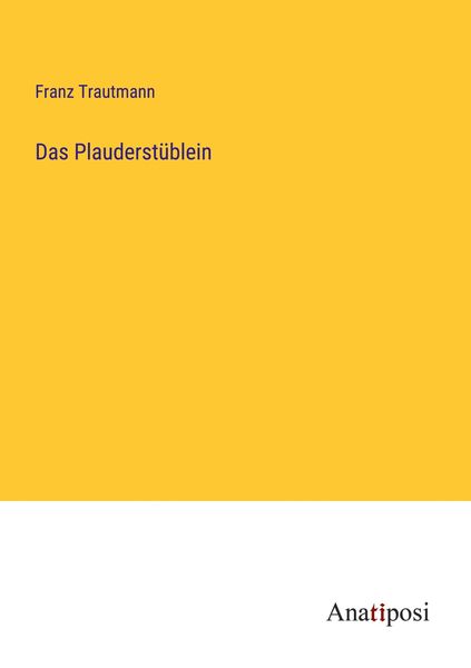 Produktbild: Das Plauderst&uuml;blein