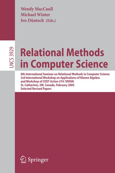 Produktbild: Relational Methods in Computer Science
