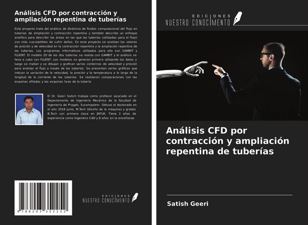 Produktbild: An&aacute;lisis CFD por contracci&oacute;n y ampliaci&oacute;n repentina de tuber&iacute;as