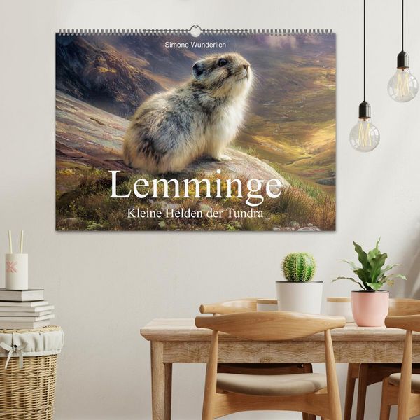 Produktbild: Lemminge - Kleine Helden der Tundra (Wandkalender 2027 DIN A2 quer), CALVENDO Monatskalender