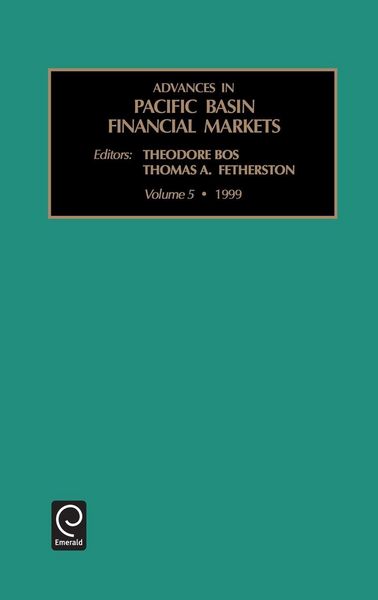 Produktbild: Advances in Pacific Basin Financial Markets