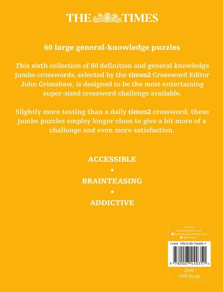 Produktbild: The Times 2 Jumbo Crossword Book 6