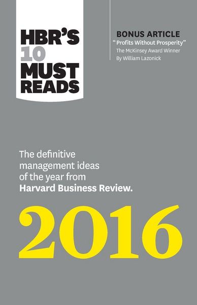 Produktbild: HBR's 10 Must Reads 2016