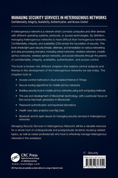 Produktbild: Managing Security Services in Heterogenous Networks