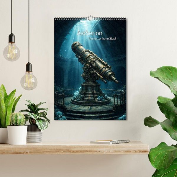 Produktbild: Aetherion &ndash; Die versunkene Stadt (Wandkalender 2027 DIN A3 hoch), CALVENDO Monatskalender