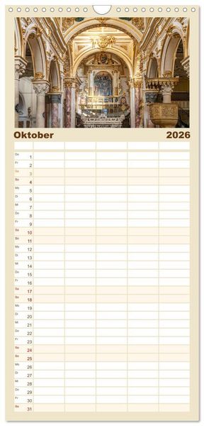 Produktbild: Familienplaner 2026 - Italiens Welterbe Matera mit 5 Spalten (Wandkalender, 21 x 45 cm) CALVENDO