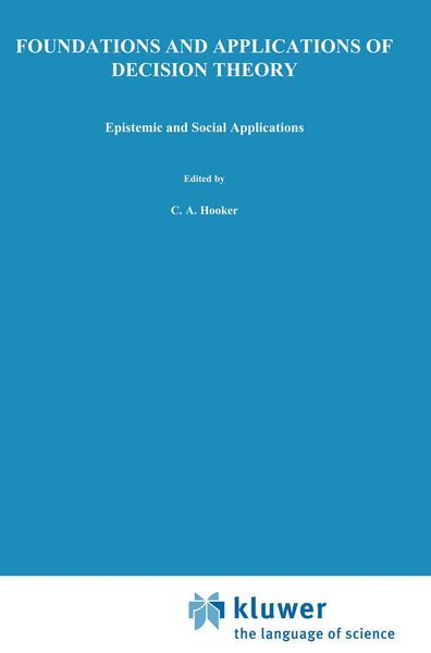 Produktbild: Foundations and Applications of Decision Theory