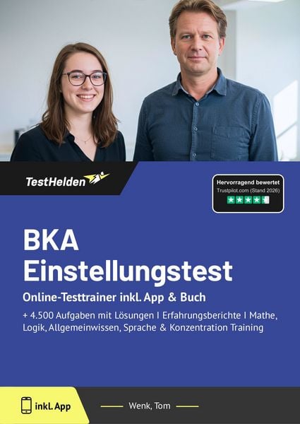 Produktbild: BKA Einstellungstest: Online-Testtrainer inkl. App & Buch
