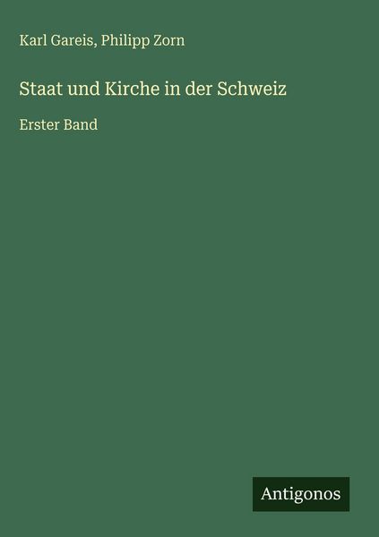 Produktbild: Staat und Kirche in der Schweiz