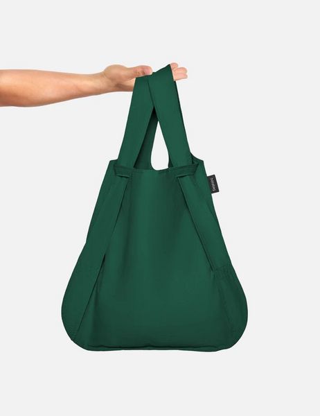 Produktbild: Notabag Original 2in1 Tasche & Rucksack - faltbare Einkaufstasche Backpack Bag - Forest Green