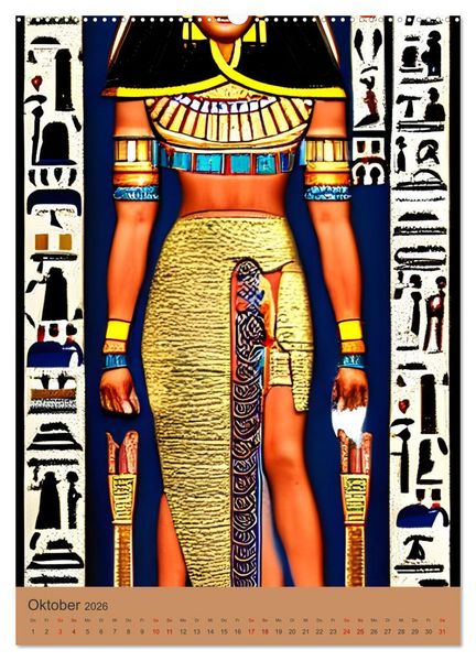 Produktbild: Altes &Auml;gypten - Computertr&auml;ume aus der KI (Wandkalender 2026 DIN A2 hoch), CALVENDO Monatskalender