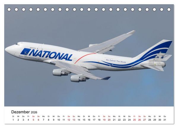 Produktbild: Flieger von Boeing (Tischkalender 2026 DIN A5 quer), CALVENDO Monatskalender