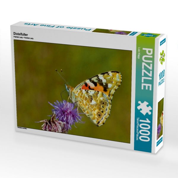 CALVENDO Puzzle Distelfalter | 1000 Teile Lege-Größe 64x48cm Foto-Puzzle für glückliche Stunden