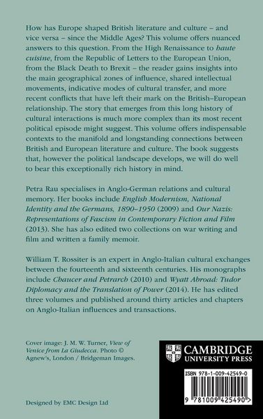 Produktbild: Europe in British Literature and Culture