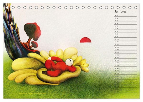 Produktbild: Schilcher tr&auml;umt ... (Tischkalender 2026 DIN A5 quer), CALVENDO Monatskalender