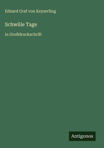 Produktbild: Schw&uuml;le Tage