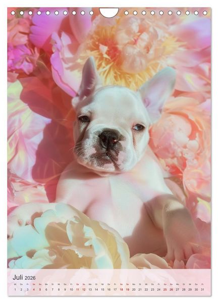 Produktbild: Bulldoggen (Wandkalender 2026 DIN A4 hoch), CALVENDO Monatskalender