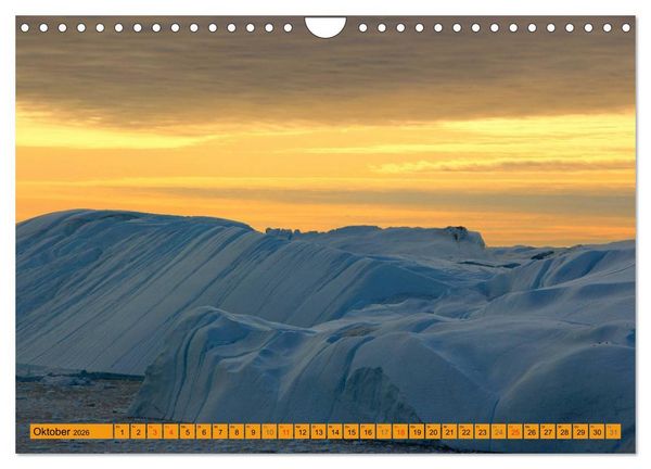 Produktbild: EISIGE GIGANTEN in der DISKOBUCHT (Wandkalender 2026 DIN A4 quer), CALVENDO Monatskalender