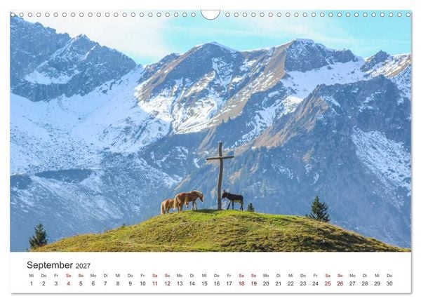Produktbild: Naturwunder Berge (Wandkalender 2027 DIN A3 quer), CALVENDO Monatskalender