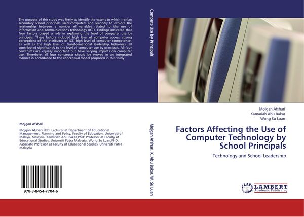 Produktbild: Factors Affecting the Use of Computer Technology by School Principals