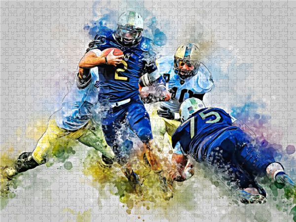 Produktbild: CALVENDO Puzzle American Football extrem 1000 Teile Lege-Gr&ouml;&szlig;e 64 x 48 cm Foto-Puzzle Bild von Peter Roder