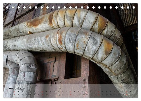 Produktbild: Zeche und Kokerei Zollverein Essen: Industrie-Architektur (Tischkalender 2026 DIN A5 quer), CALVENDO Monatskalender