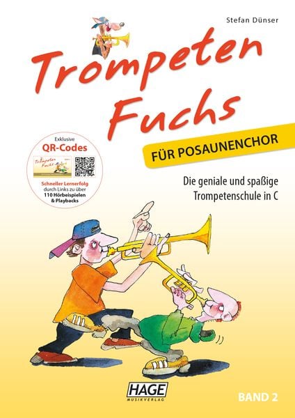Produktbild: Trompeten Fuchs f&uuml;r Posaunenchor, Band 2 mit QR-Codes