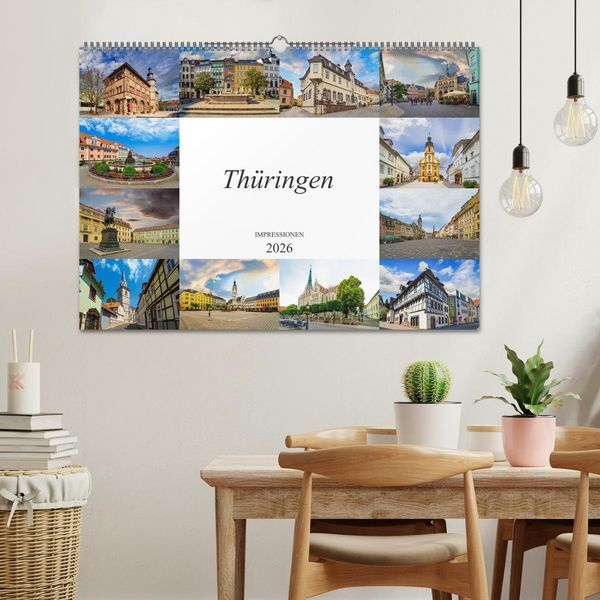 Produktbild: Th&uuml;ringen Impressionen (Wandkalender 2026 DIN A2 quer), CALVENDO Monatskalender