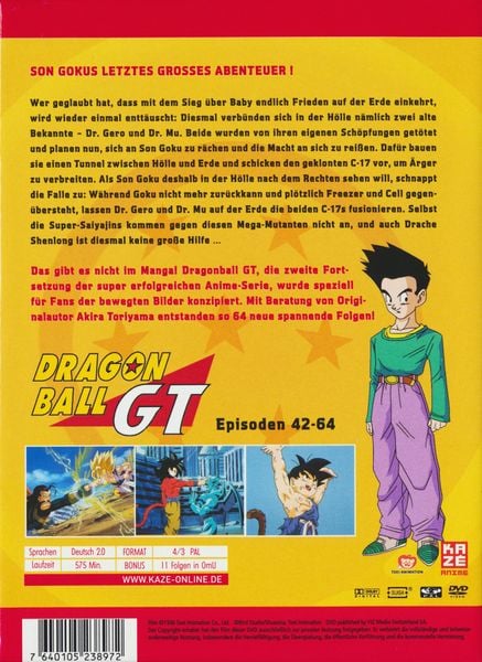 Produktbild: Dragonball GT - Box 3/Episode 42-64 [4 DVDs]