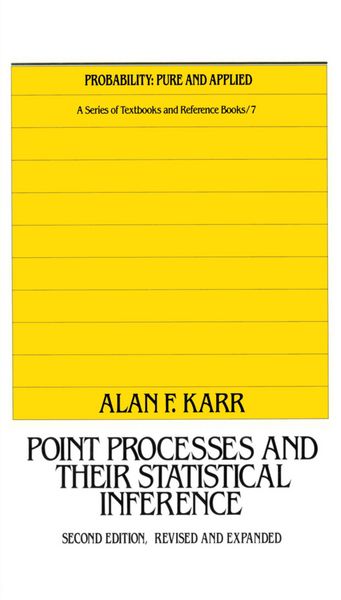 Produktbild: Karr, A: Point Processes and Their Statistical Inference