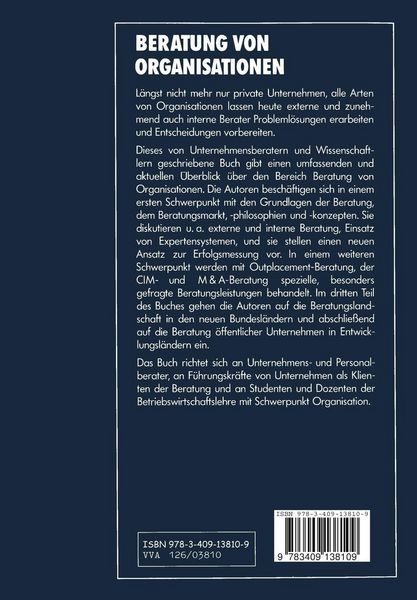 Produktbild: Beratung von Organisationen