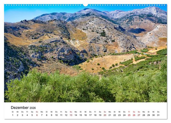 Produktbild: Kretas Traumlandschaften (hochwertiger Premium Wandkalender 2026 DIN A2 quer), Kunstdruck in Hochglanz