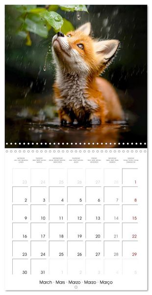 Produktbild: WILDLIFE IN THE ENCHANTED FOREST (Wall Calendar 2026 12 &times; 12 Inch) CALVENDO 12 Month Wall Calendar