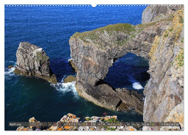 Produktbild: Naturwunder Wales (Wandkalender 2026 DIN A2 quer), CALVENDO Monatskalender