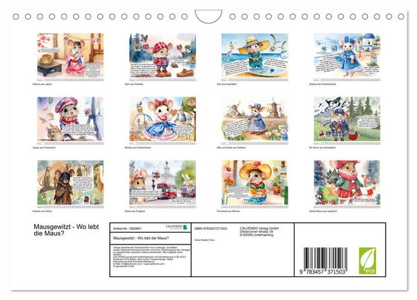 Produktbild: Mausgewitzt - Wo lebt die Maus? (Wandkalender 2026 DIN A4 quer), CALVENDO Monatskalender