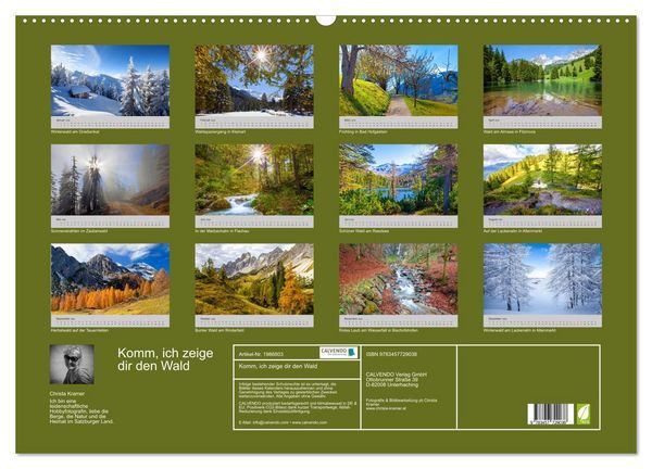 Produktbild: Komm, ich zeige dir den Wald (Wandkalender 2026 DIN A2 quer), CALVENDO Monatskalender